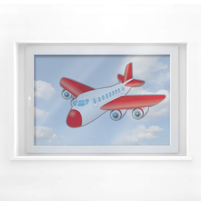 Fensterbild Flugzeug