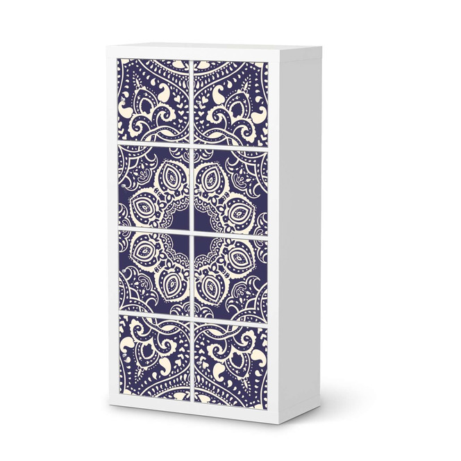 Folie IKEA Kallax Regal 8 Türen - Blue Mandala- Bild 1