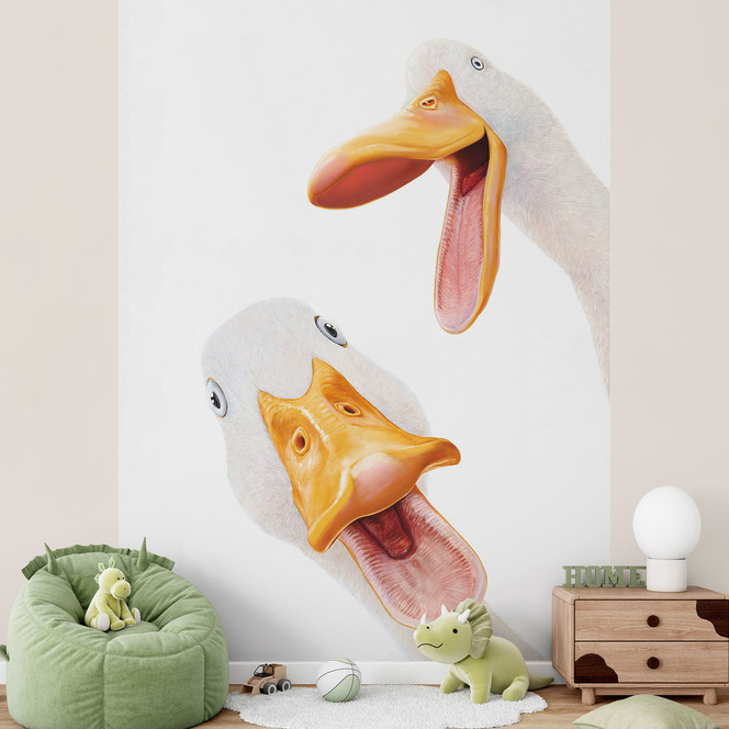 Fototapete Schnatternde Gänse - Korenkova