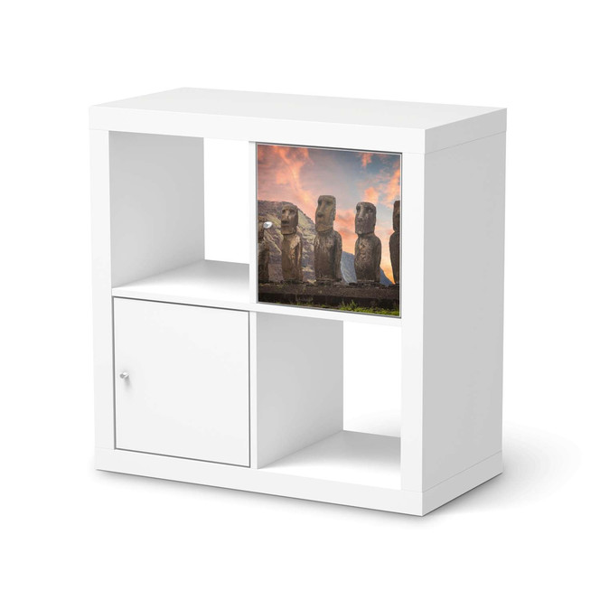 Klebefolie IKEA Expedit Regal Tür einzeln - Easter Island- Bild 1