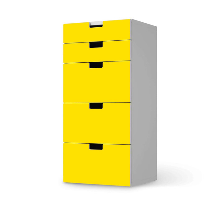 Möbel Klebefolie IKEA Stuva / Malad Kommode - 5 Schubladen - Gelb Dark- Bild 1