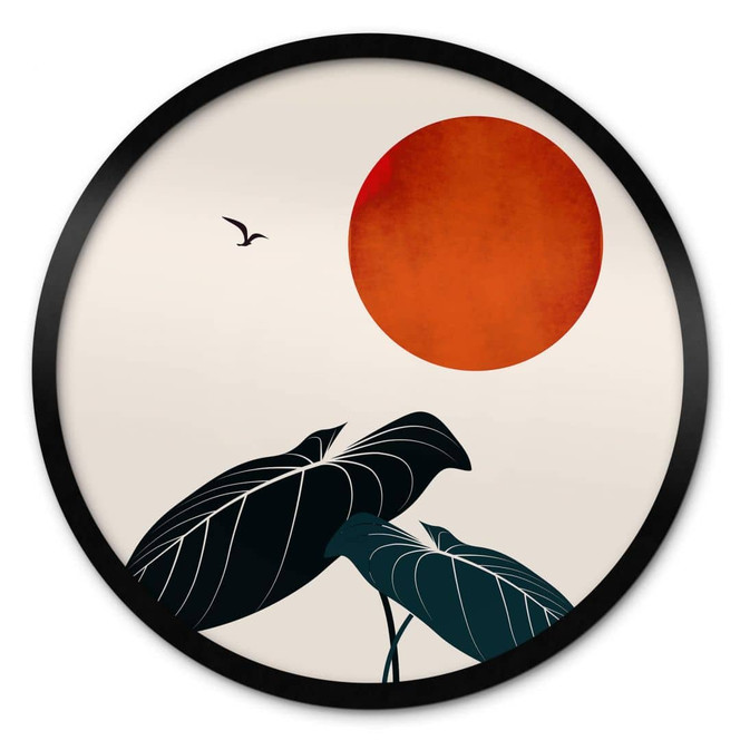 Poster Kubistika - Träume in der Nacht - Rund