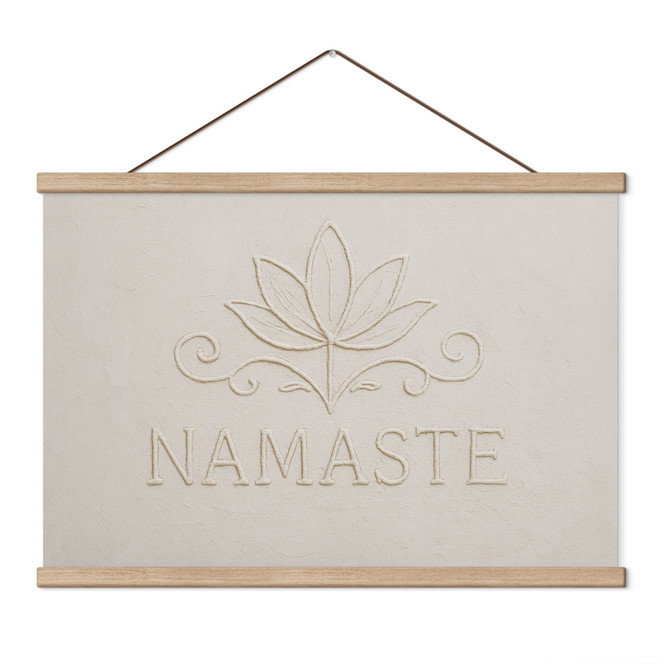 Stoffbild Namaste mit Lotus - Treechild