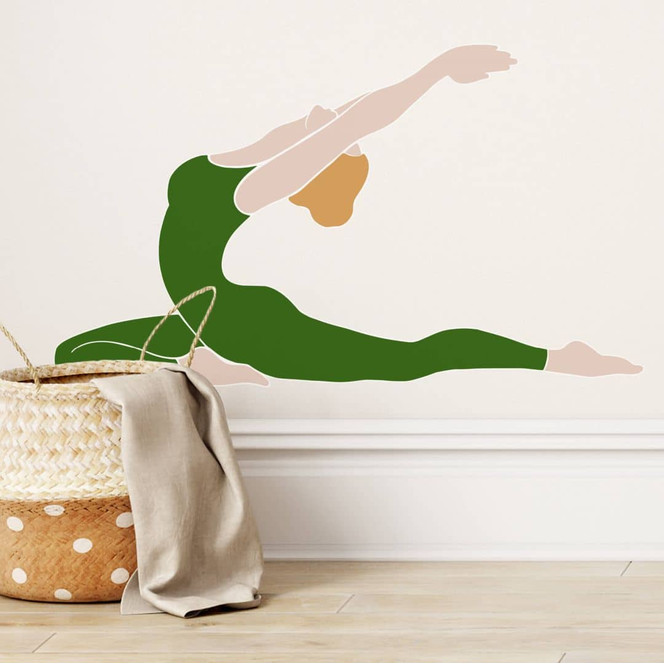 Wandtattoo - Yoga Taube