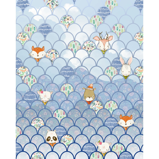 Fototapete Shelly Bluewave