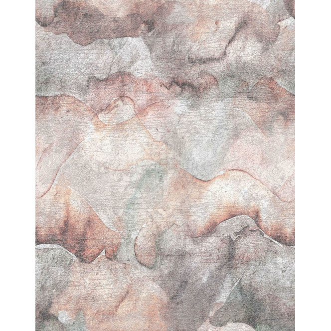 Fototapete Wandtapete mit Motiv Aquarell Berge in Pastell mit Nebel Effekt 2.7 x 2.12 m