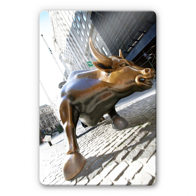 Glasbild The Charging Bull
