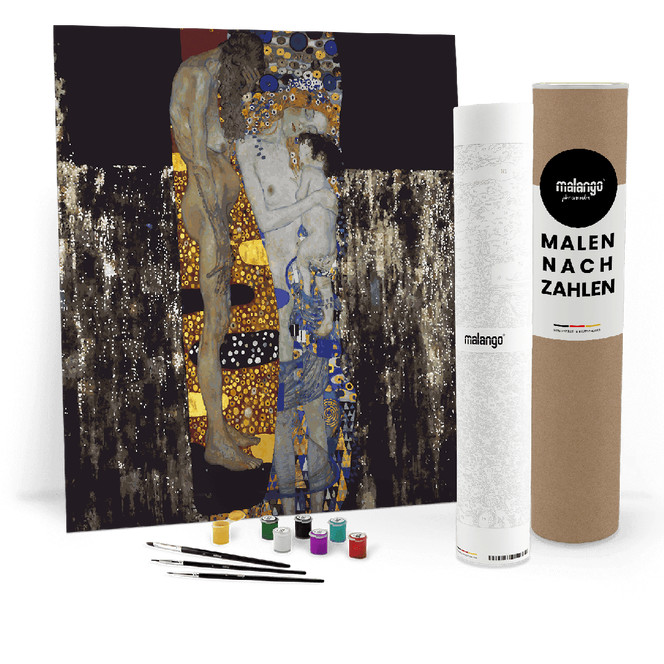 Malen nach Zahlen Leinwandbild - Klimt - Die drei Lebensalter