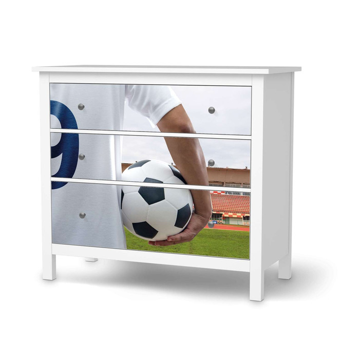 Möbelfolie IKEA Hemnes Kommode 3 Schubladen - Footballmania- Bild 1