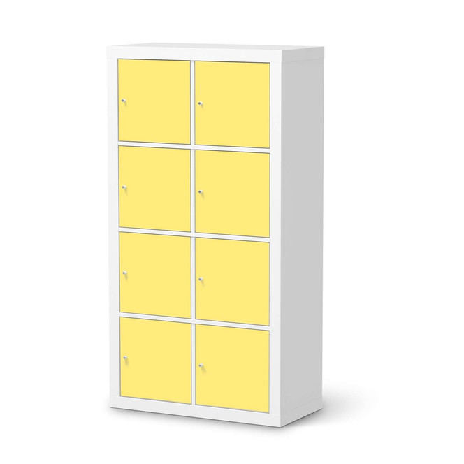 Folie IKEA Kallax Regal 8 Türen - Gelb Light- Bild 1