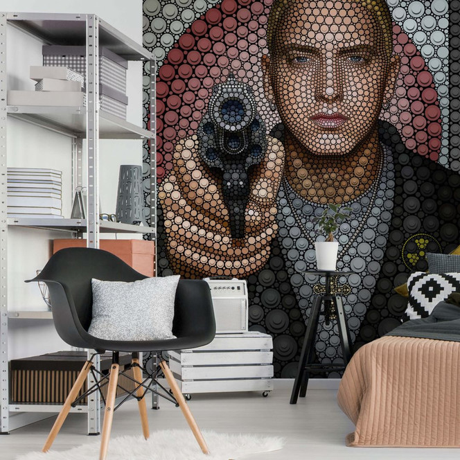 Fototapete Ben Heine - Circlism: Eminem