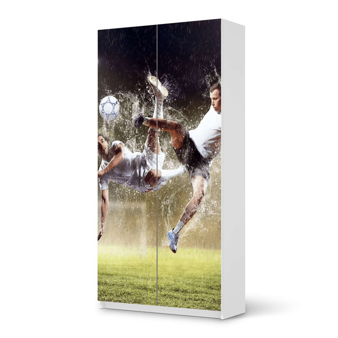 Klebefolie IKEA Pax Schrank 201cm Höhe - 2 Türen - Soccer- Bild 1