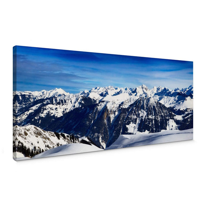 Leinwandbild Alpenpanorama