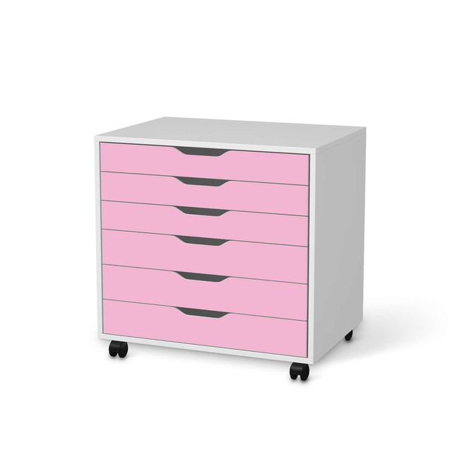 Möbelfolie IKEA Alex Rollcontainer 6 Schubladen - Pink Light- Bild 1