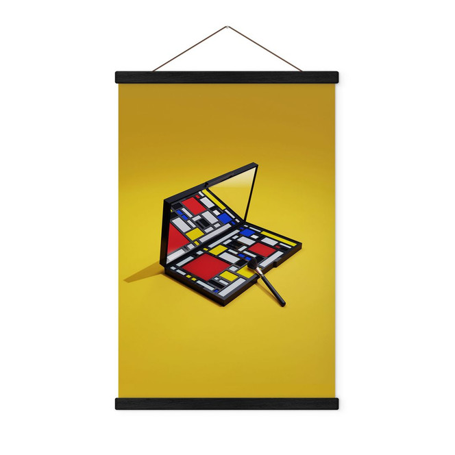 Stoffbild Make-Up Palette im Stil von Piet Mondrian - Pozdniakov