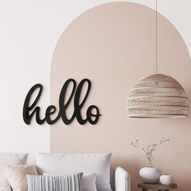 Deko Schriftzug Hello - Acrylbuchstaben