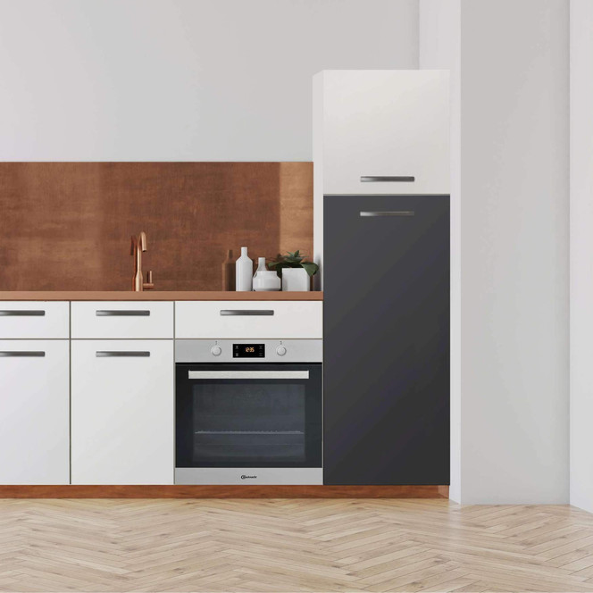 Klebefolie - Hochschrank (60x140cm) - Grau Dark- Bild 1