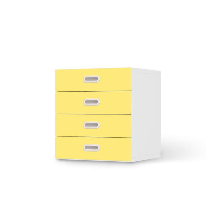 Klebefolie IKEA Stuva / Fritids Kommode - 4 Schubladen - Gelb Light- Bild 1