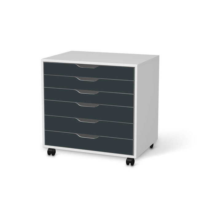 Möbelfolie IKEA Alex Rollcontainer 6 Schubladen - Blaugrau Dark- Bild 1