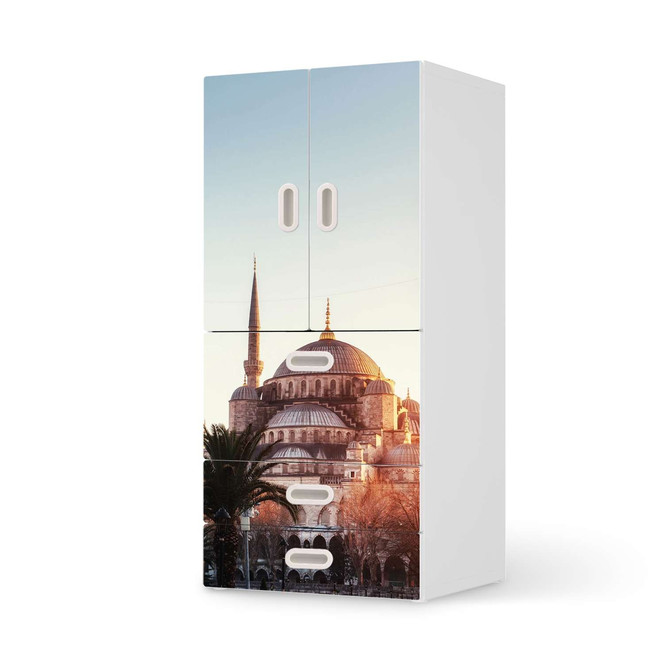 Möbelfolie IKEA Stuva / Fritids - 3 Schubladen und 2 kleinen Türen - Blue Mosque- Bild 1