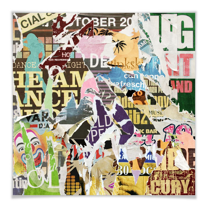 Poster Abgerissene Poster 02