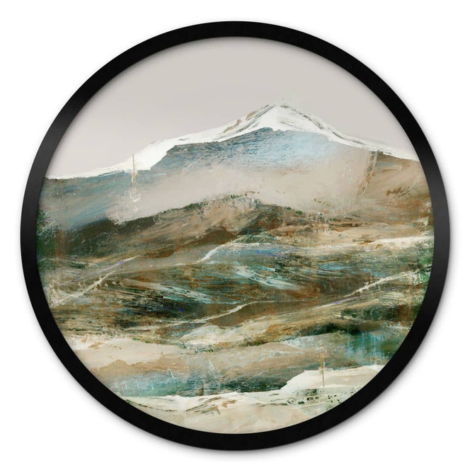 Poster Berge Abstrakt - Hobday - Rund