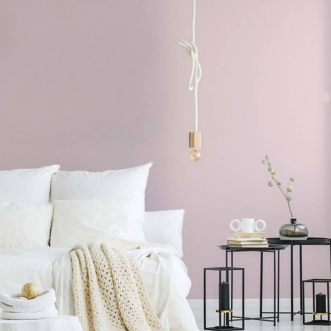Tapete mit Punkten rosa weiss - Vliestapete Landhaus A.S. Création - matt leicht strukturiert