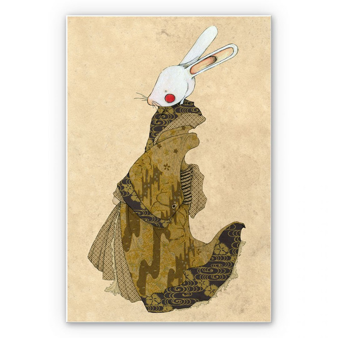 Wandbild Loske - Geisha Kaninchen 02