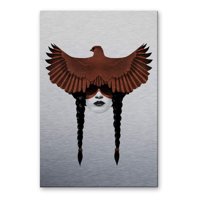 Alu-Dibond Bild mit Silbereffekt Ireland - Dark Cardinal