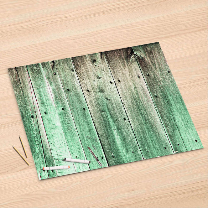 Folienbogen (120x80cm) - Plaue Planken- Bild 1