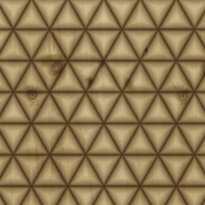 Fototapete Geometrisch GraphicTriang1 beige braun - Vliestapete Designwalls 2 - 2.55x3.5 m
