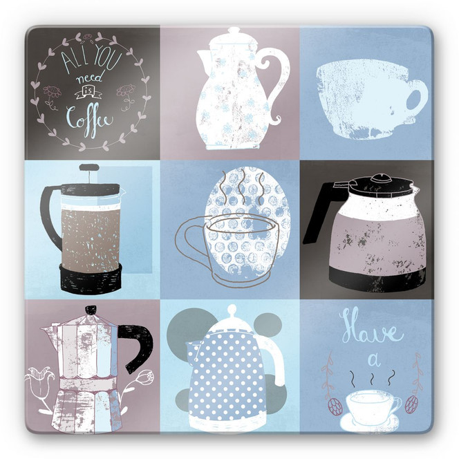 Glasbild Loske - Coffee Time