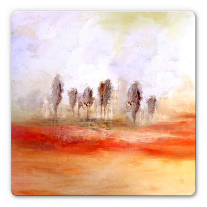 Glasbild Melz - Zeit der Ruhe - quadratisch