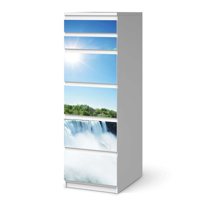 Klebefolie IKEA Malm Kommode 6 Schubladen (schmal) - Niagara Falls- Bild 1