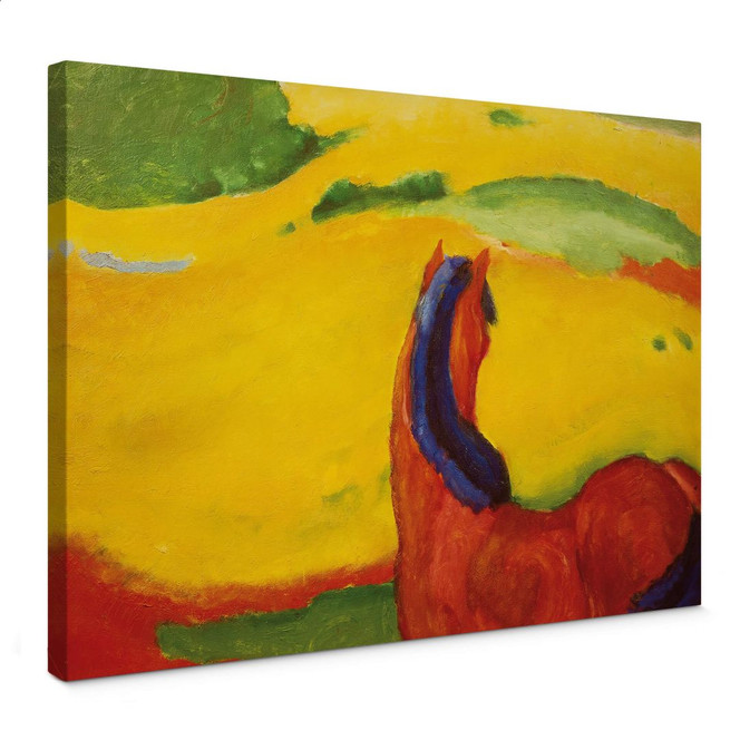 Leinwandbild Marc - Pferd in der Landschaft