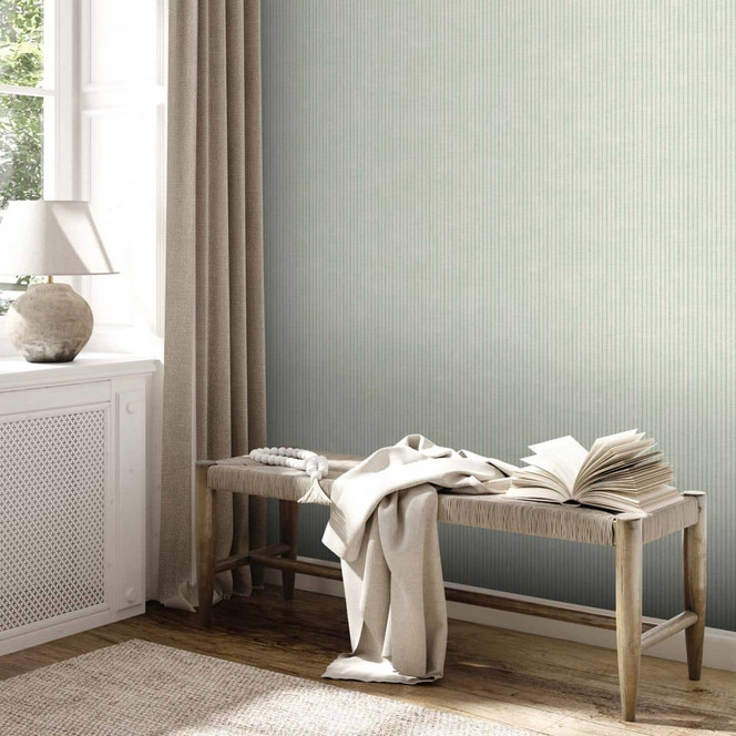 Streifentapete creme grün - Vliestapete Kunst A.S. Création - matt und leicht strukturiert