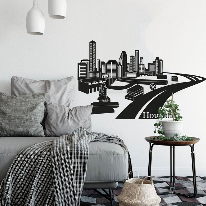 Wandtattoo Houston Skyline