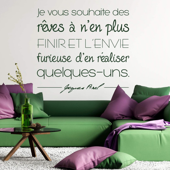 Wandtattoo Je vous Souhaite...