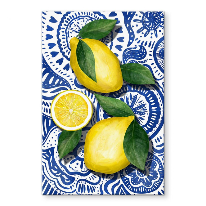 Acrylglasbild Sommer - Sizilianische Zitronen - EMELIEmaria