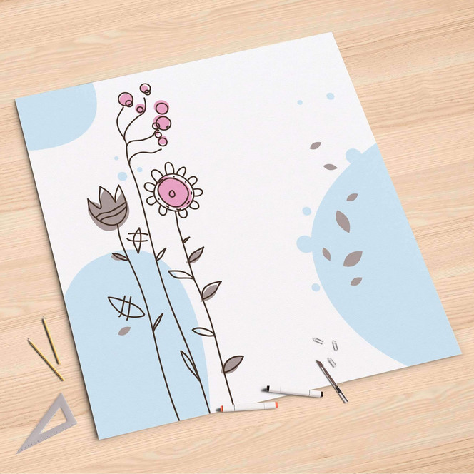 Folienbogen (90x90cm) - Flowers 3- Bild 1