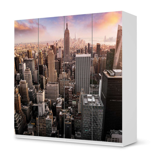 Klebefolie IKEA Pax Schrank 201cm Höhe - 4 Türen - Big Apple- Bild 1