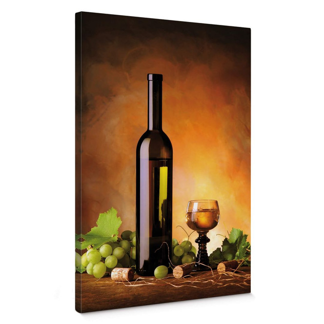 Leinwandbild Weisswein
