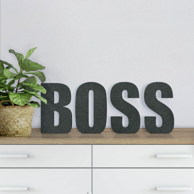 MDF-Holzbuchstaben Boss