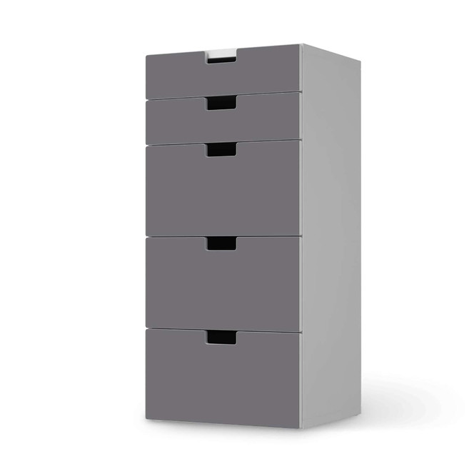 Möbel Klebefolie IKEA Stuva / Malad Kommode - 5 Schubladen - Grau Light- Bild 1