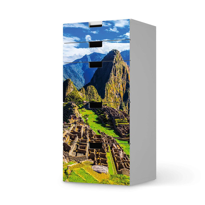 Möbel Klebefolie IKEA Stuva / Malad Kommode - 5 Schubladen - Machu Picchu- Bild 1