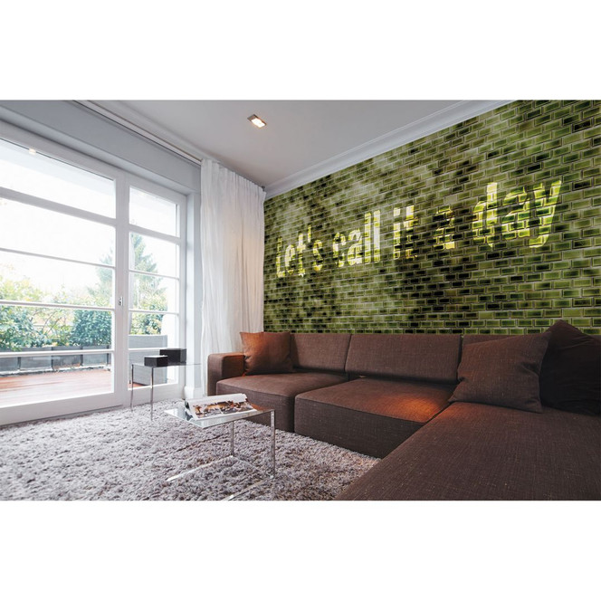 Architects Paper Fototapete Atelier 47 Green Tiles in Steinoptik - Bild 1