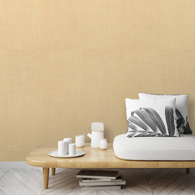 Fototapete mit Fliesen Weboptik, Beige Struktur 2.70 x 2.12 m