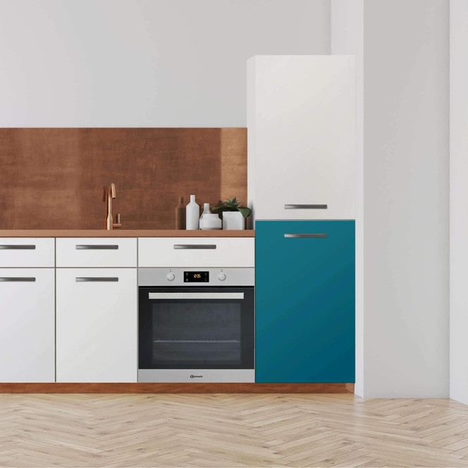 Klebefolie - Hochschrank (60x100cm) - Türkisgrün Dark- Bild 1