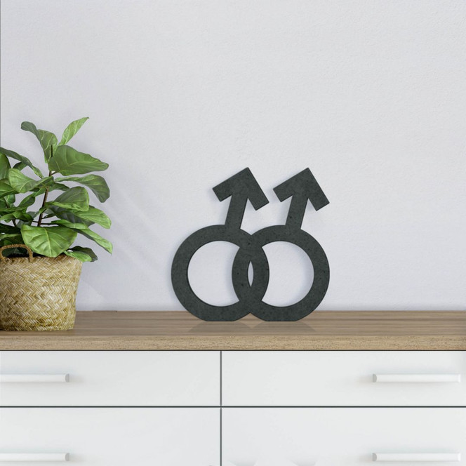 MDF-Holzdeko Gender-Symbol Homo Männer