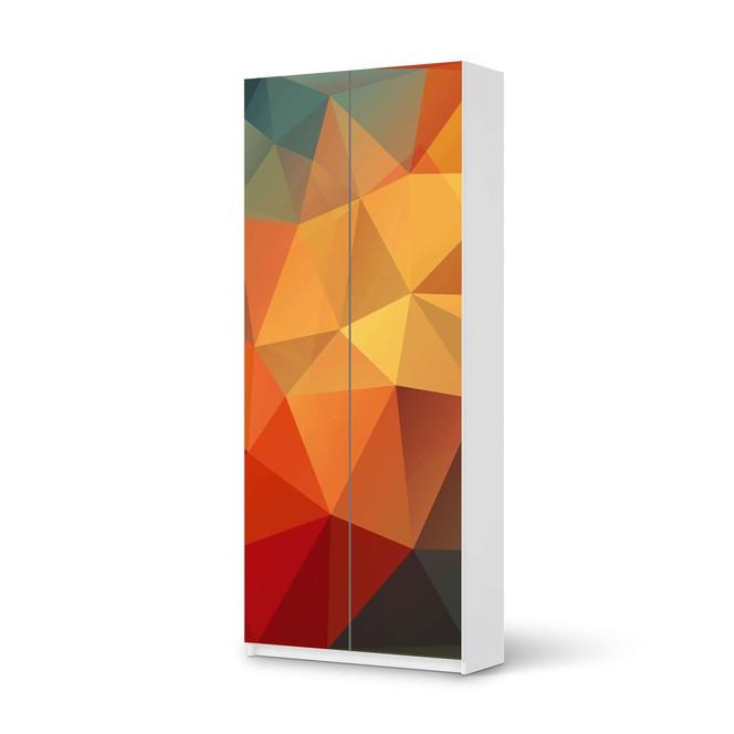 Möbelfolie IKEA Pax Schrank 236cm Höhe - 2 Türen - Polygon- Bild 1